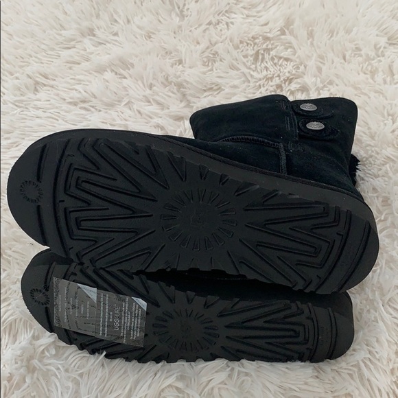 UGG Marciela 2 genuine shearling black boots - Picture 6 of 7